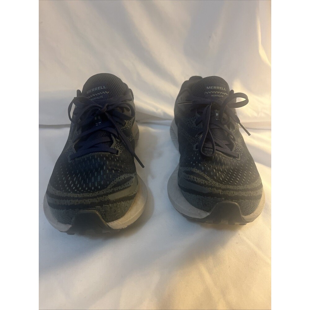 Merrell Morphlite Trail Running Shoes MENS 9 Navy Blue Lace Up Low Sneakers